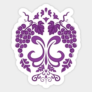 Purple Grapes Sticker